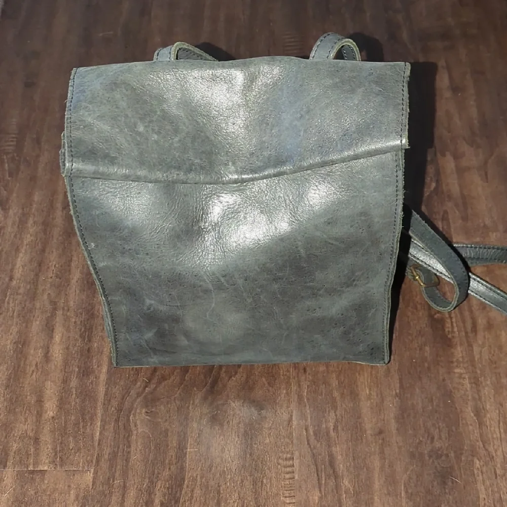 Brandy Melville Black Leather Backpack - Picture 2 of 10